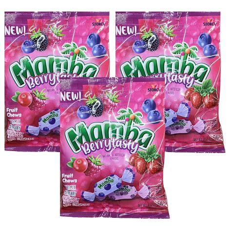 fruit chew candy metal box|Mamba Berrytasty Fruit Chews Candy: 24.